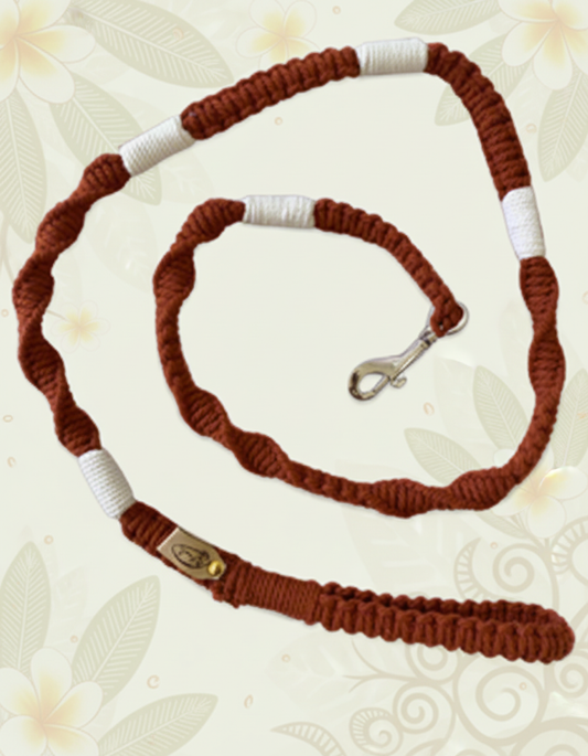 "The Mac". Macrame Dog Leash - Red